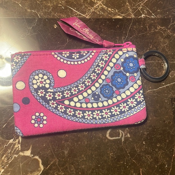 Vera Bradley Zip ID Case in Retired Boysenberry Pattern - Picture 1 of 5